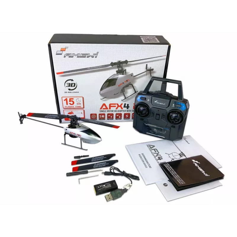 Amewi AFX4 kaugjuhitav RC-mudelhelikopter elektrimootoriga (25329)