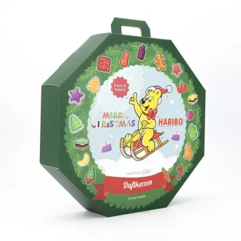 Advendikalender Haribo Balthasar 810030.001, mitmevärviline, 260×60×250 mm