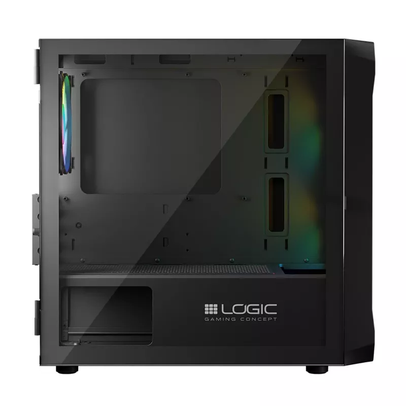 Arvutikorpus Logic Concept Portos Mini ARGB Micro ATX Must