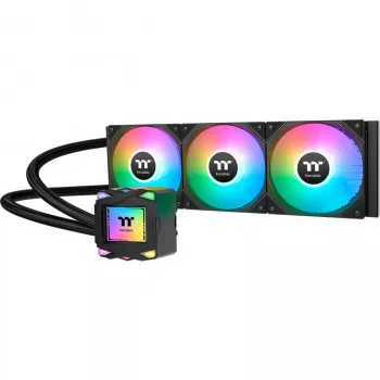 Vedelikjahutuse komplekt THERMALTAKE LA360 ARGB, 120 mm ventilaatorid, 360 W TDP, must