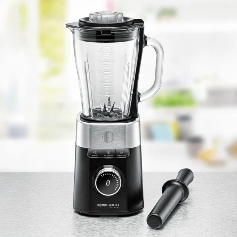 Lauamikser Rommelsbacher MX 1260 — 1200 W, 1,5 L, must/roostevaba teras