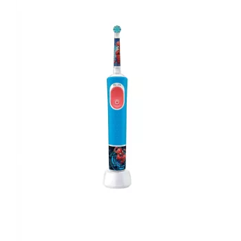 Elektriline hambahari Oral-B Vitality PRO Kids Spiderman, sinine — laste elektriline hambahari igapäevaseks kasutamiseks