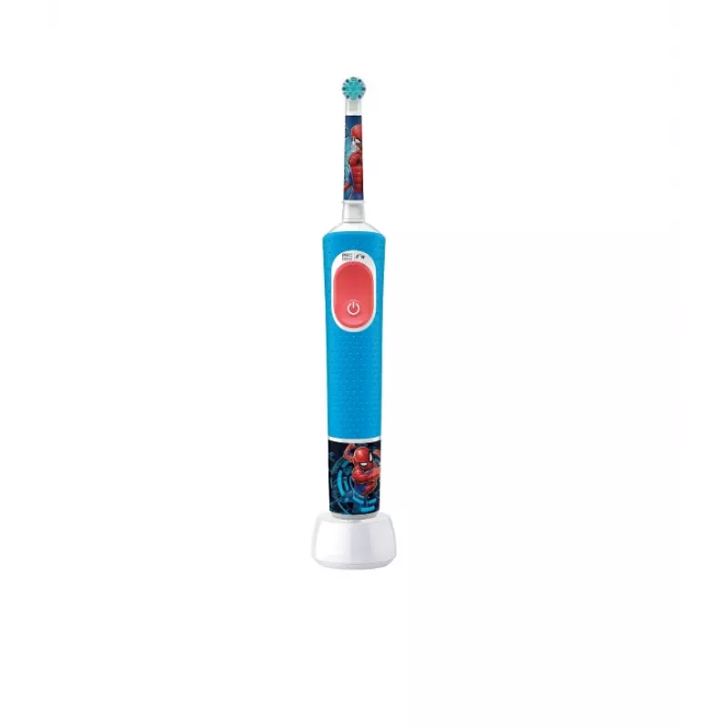 Elektriline hambahari Oral-B Vitality PRO Kids Spiderman, sinine — laste elektriline hambahari igapäevaseks kasutamiseks