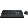 Logitech MX Keys S Combo klaviatuur, hiir kaasas, kontor, RF-juhtmevaba + Bluetooth, QWERTZ, Šveitsi, grafiit