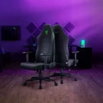 Mängutool Razer Iskur V2 X Fabric must — ergonoomiline disain, nimmetugi, riidest polster