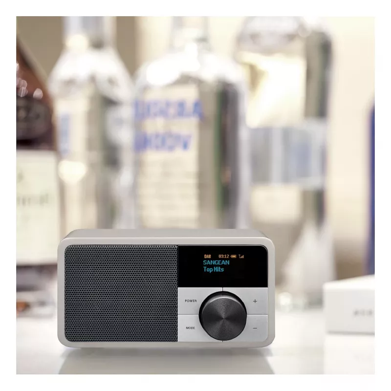 Lauaraadio Sangean DDR-7 Glacier Silver digitaalse tuuneri ja Bluetoothiga