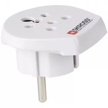 SKROSS riigireisiadapter India-Iisrael-Taani Euroopasse - toitepistiku adapter - tüüp K, tüüp D, tüüp H (W)