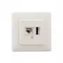 Pistikupesa RJ-45 Rutenbeck 13311201 Valge