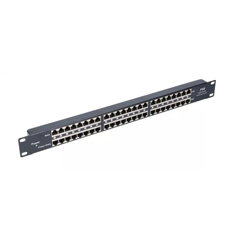 Extralink PoE-injektor 24 pordiga 24x 100 Mb/s RJ45, raami külge kinnitatav