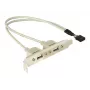 Slotklamber 1x sisemine USB 5pin -> 2x väline USB2.0 DeLOCK 71000