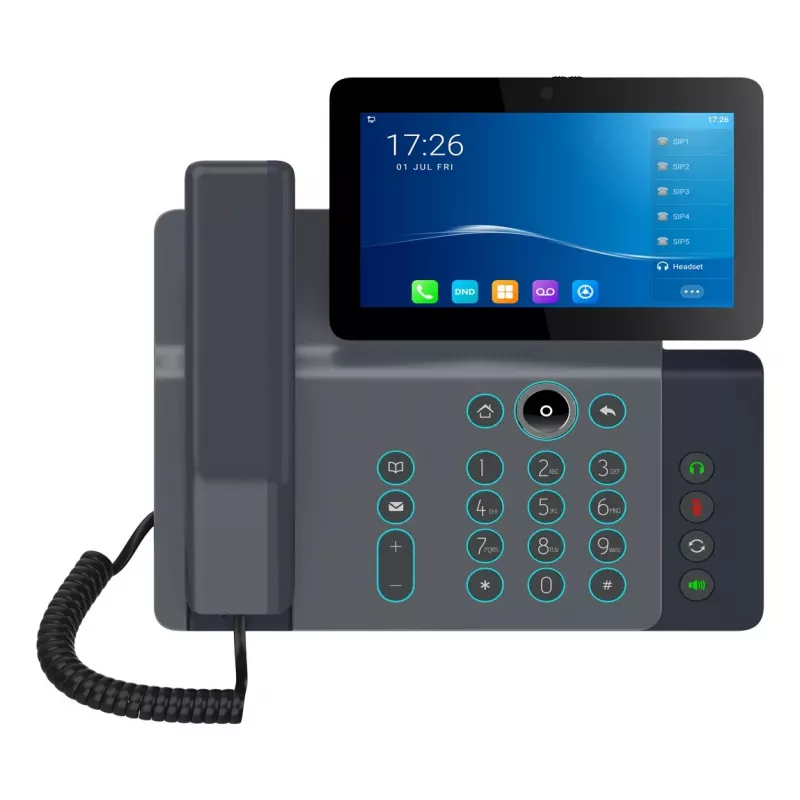 Fanvil V67 IP-telefon must 20 liini LCD Wi-Fi