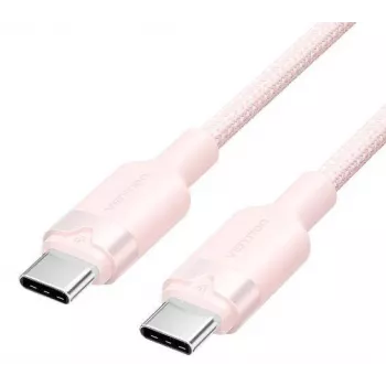 USB-C–USB-C kaabel Vention TRDP USB 2.0 1 m 0,48 Gbit/s 60 W Roosa