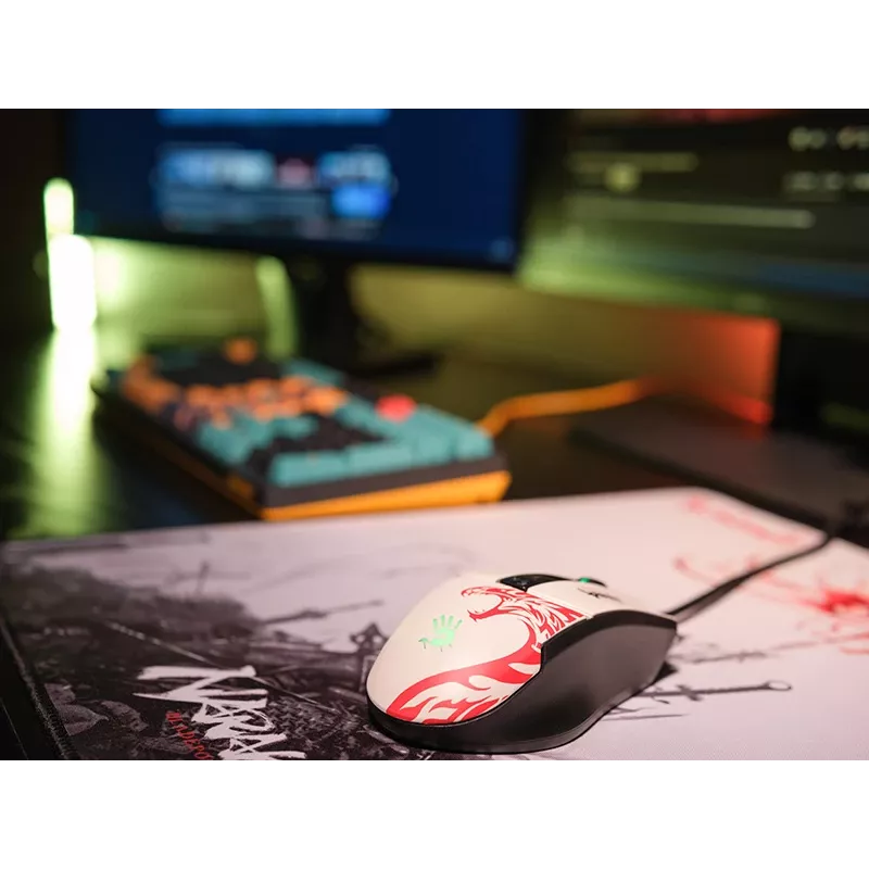 Juhtmega mängurihiir A4Tech Bloody L65 MAX RGB 16000 DPI ergonoomiline paremakäeline