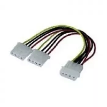 Wentronic CAK S-01 5,25>2x 5,25 - toitejagaja - sisemine toiteallikas, 4-pin (M) - sisemine toiteallikas, 4-pin (W) - 15 cm