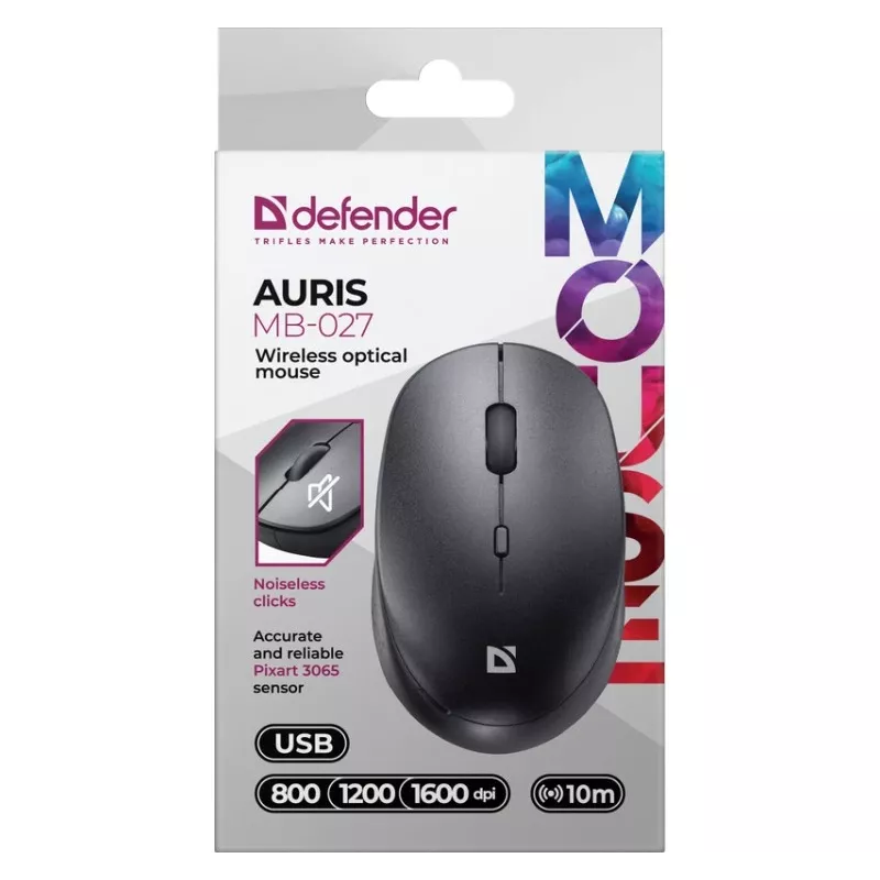 Juhtmevaba hiir DEFENDER AURIS MB-027 liides