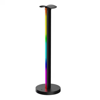 Yeelight Beam RGBIC Must laualamp — LED 12W, mitmevärviline meeleoluvalgustus, 400×117 mm, AC/USB 12V