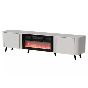 TV-kapp Cama Meble Volare 200 x 39 x 49 cm kašmiir elektrilise kaminaga