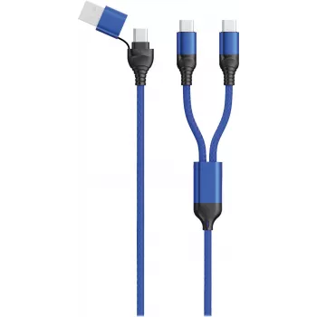 USB-kaabel 2GO 797366 1,2 m USB A/USB C 2 x USB C must sinine