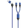 USB-kaabel 2GO 797366 1,2 m USB A/USB C 2 x USB C must sinine
