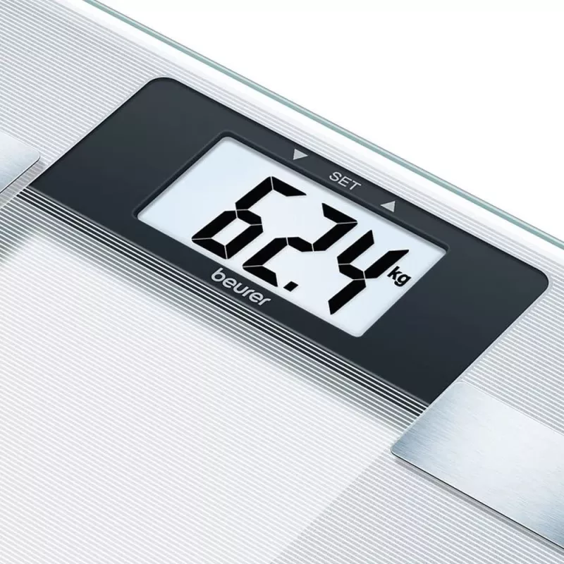 Beurer BG 13 Ruudukujuline Hall, Läbipaistev Elektrooniline isiklik kaal