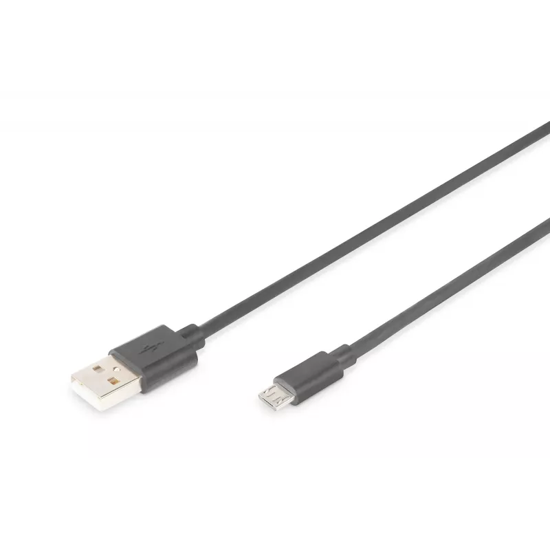 Assmann USB 2.0 ühenduskaabel. tüüp A - mikro B M/M. 1,0 m. USB 2.0 ühilduv. UL. must (AK-300110-010-S)