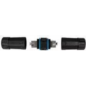 LogiLink Professional - võrk Coupler - IDC, 8-pin to IDC, 8-pin - Shielded -Cat.7 toorkaabel - outdoors - Must
