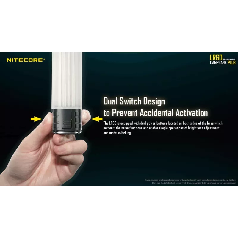 Akutoitel matkalatern Nitecore LR60 280 lm USB C