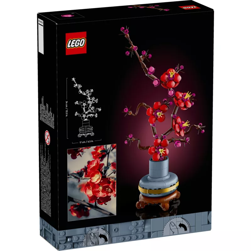 LEGO Icons ploomiõie lilledekoratsiooni väljapanekukomplekt 10369, mitmevärviline