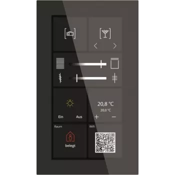 MDT KNX Glas Touch Smart Plus 6 tolli BE-GTSP6TS.01S (BE-GTSP6TS.01S)
