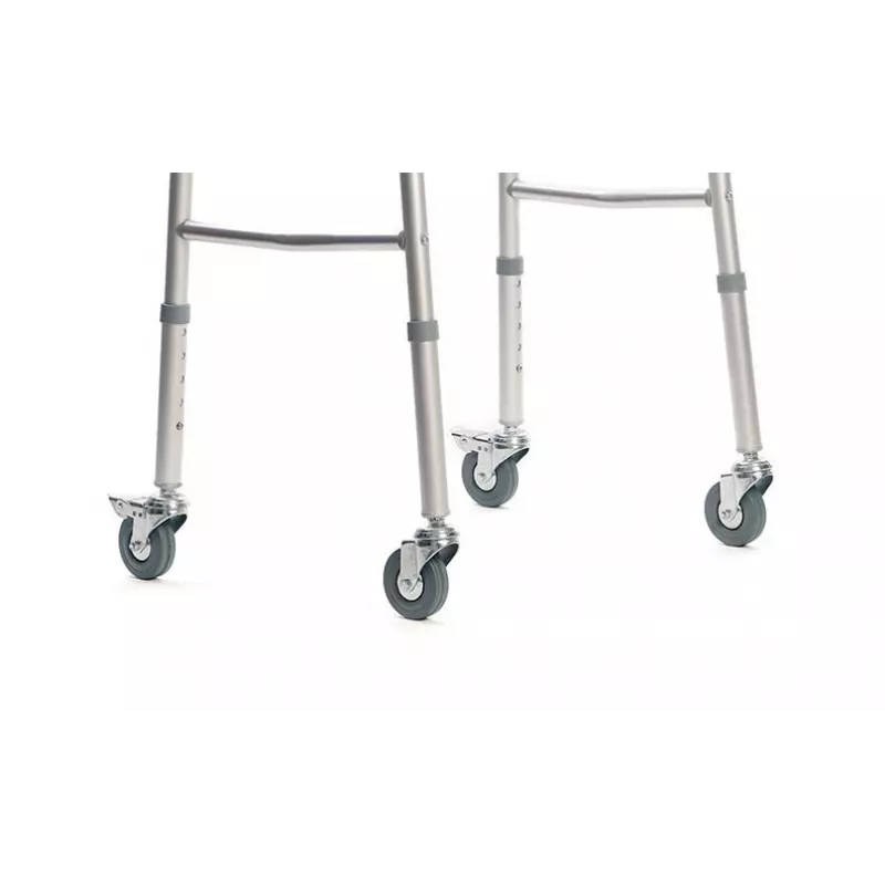 Kõnniraam VITEA CARE PPC013VC — 4-rattaline alumiiniumist rulaator, reguleeritav kõrgus 81,5–91,5 cm, 8 cm rattad, laius 550 mm, max kasutaja 110 kg