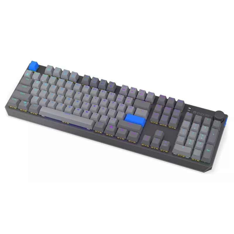Juhtmevaba klaviatuur ENDORFY Thock V2 — ergonoomiline paigutus, RGB-valgustus, juhtmevaba ühendus