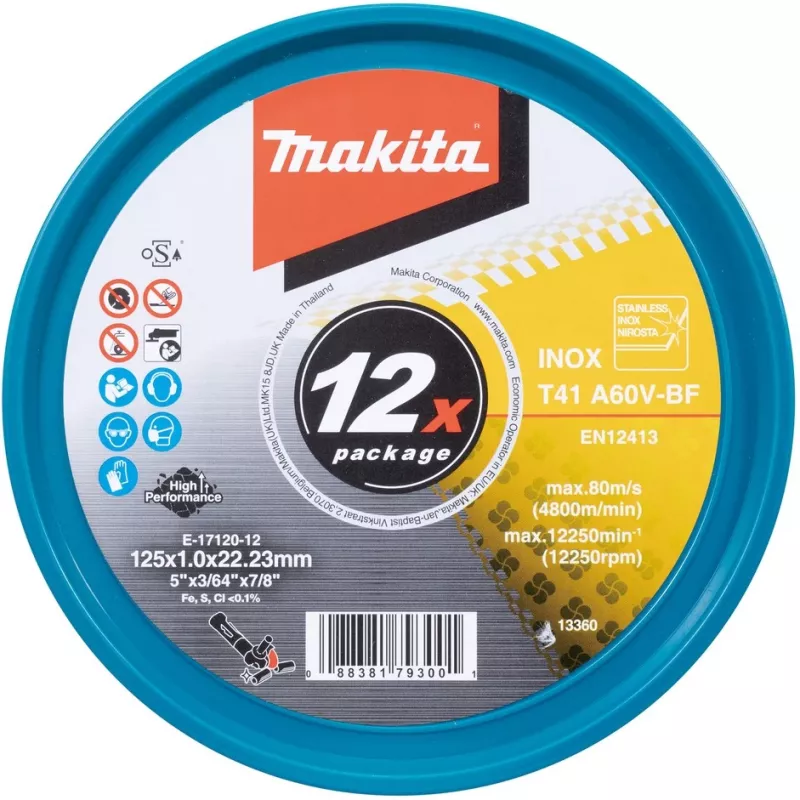 Makita E-17120-12 lõikeketas, sirge, 125 mm, 12 tk (E-17120-12)