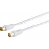 Koaksiaalkaabel ShiverPeaks 80025-128G, 5 m, IEC-IEC, valge
