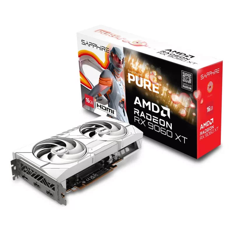 SAPPHIRE PURE Radeon RX 9060 XT Gaming OC 16GB graafikakaart