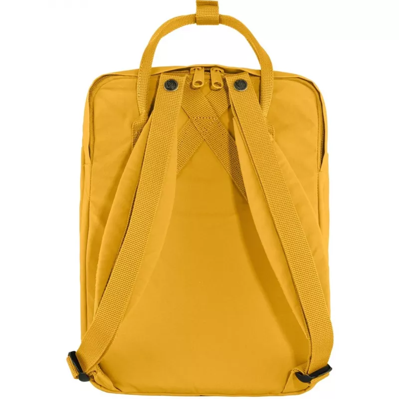 Seljakott Fjällräven Kanken Laptop 13 tolli — Vabaaja linnaseljakott, Kollane, 250×160×350 mm, Polüamiid/PP/Vinüül