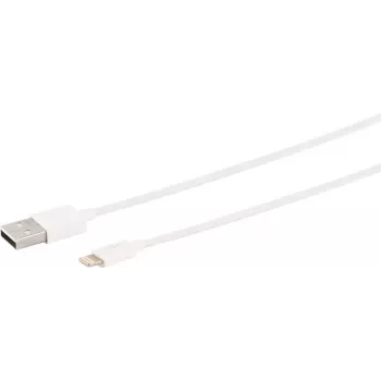 Lightning-kaabel S/CONN 14-12048 5m Valge USB A pistik