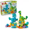 Ehituskomplekt LEGO DUPLO 10451 Dinosaurused ratastel 3-in-1 komplekt, 108 tk, vanus 3+, kõrgus 220 mm