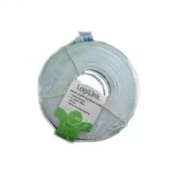 LogiLink - Paranduskaabel - RJ-45 (M) RJ-45 (M) - 7,5 m - UTP - CAT 5e - Vormitud, lame - Valge