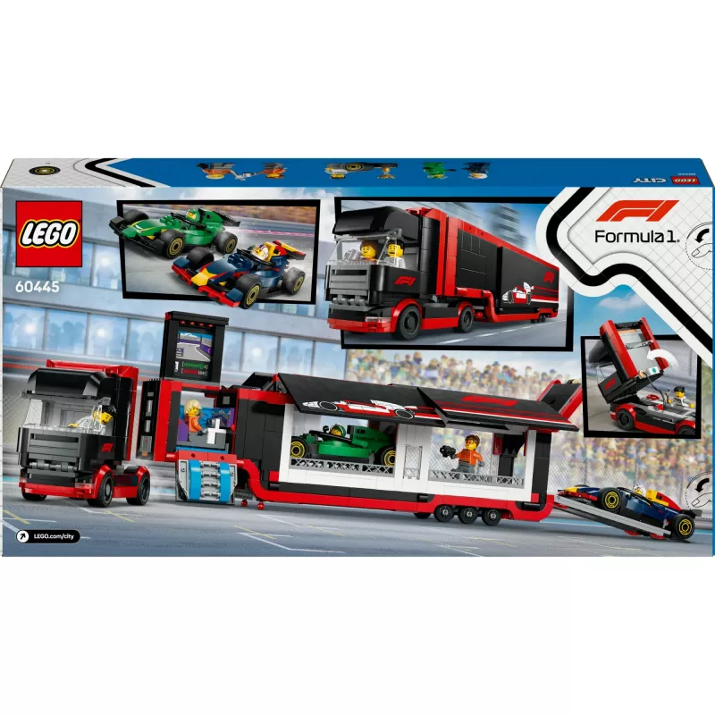 LEGO CITY 60445 F1 - Veok koos RB20 ja AMR24 F1 autodega