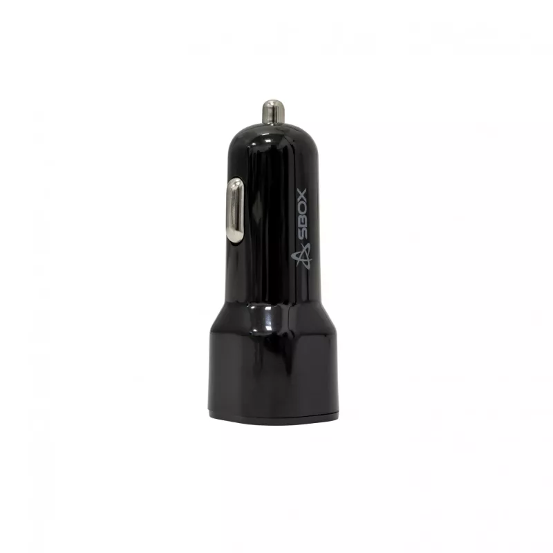 Autolaadija SBOX CC-038 38W must — kahe pordiga USB-toiteadapter sõidukile
