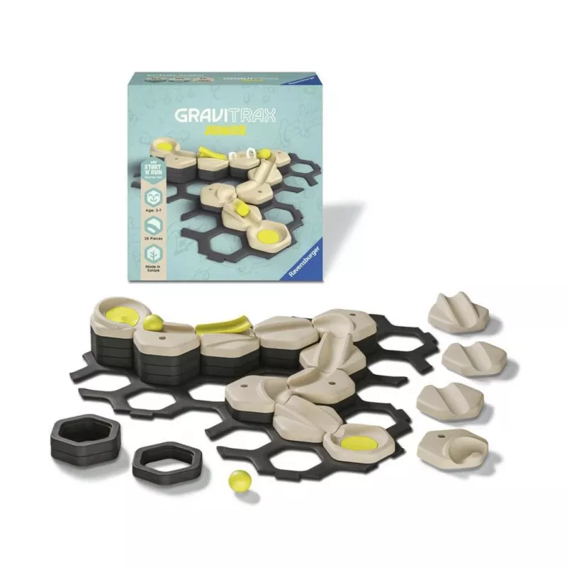 Ravensburger GraviTrax Junior Starter-Set S Start & Run kuulirajatee mänguasi (27531)
