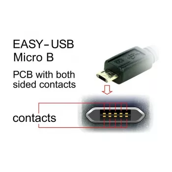 USB-kaabel DeLOCK 83857 USB 2.0 3 m USB A Micro-USB B Must