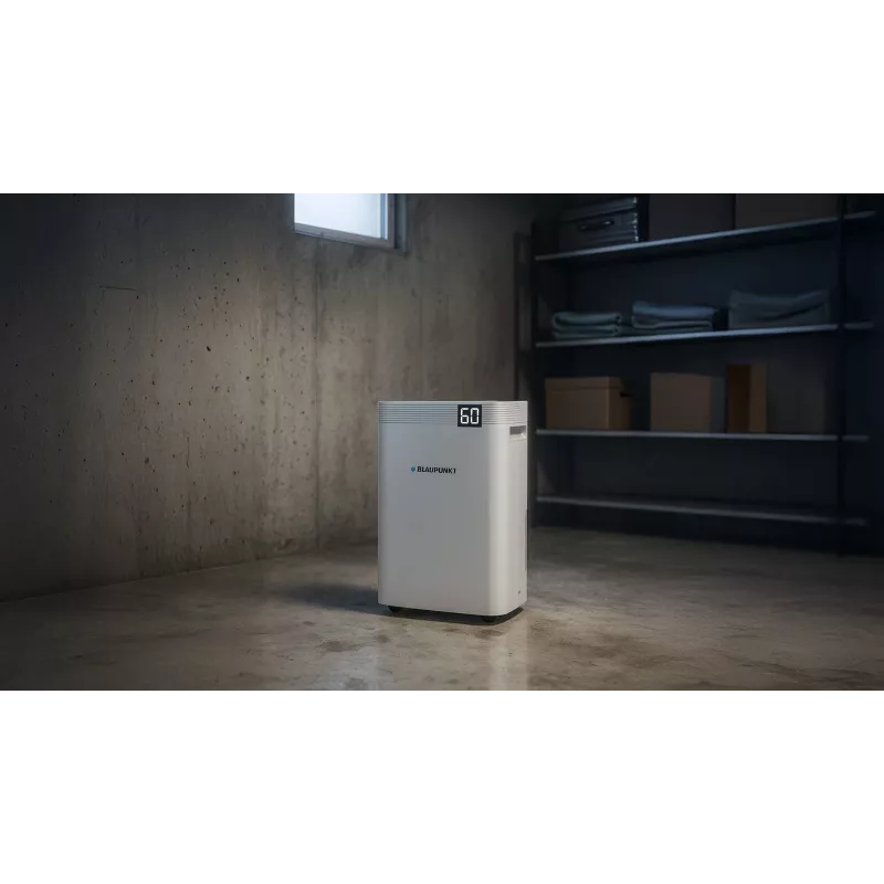 õhukuivati BLAUPUNKT ADH801 — 20 L päevas (max 36 L/24 h), 4,2 L paak, 600 W, R290, LED-ekraan
