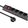 Qoltec Aluminum PDU for RACK | 16A | 16 x Schuko | Vertical | 1.8m