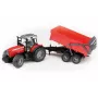 Traktorimudel BRUDER Massey Ferguson 7480 kallutuskärruga