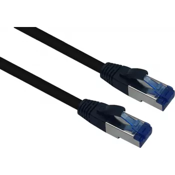 Helos - patch-kaabel - RJ-45 (M) -> RJ-45 (M) - 50 m - SFTP - CAT 6a - välistingimustesse, takerdumisvastane - Must