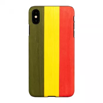 Nutitelefoni ümbris man and wood iPhone XS Max jaoks – mudel Reggae, must