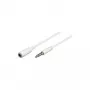 Wentronic Goobay 3,5 mm pistikupikenduskaabel, valge, 5 m - 3,5 mm pistik (4-kontaktiline, stereo) > 3,5 mm pesa (4-kontaktiline, stereo) (62364)