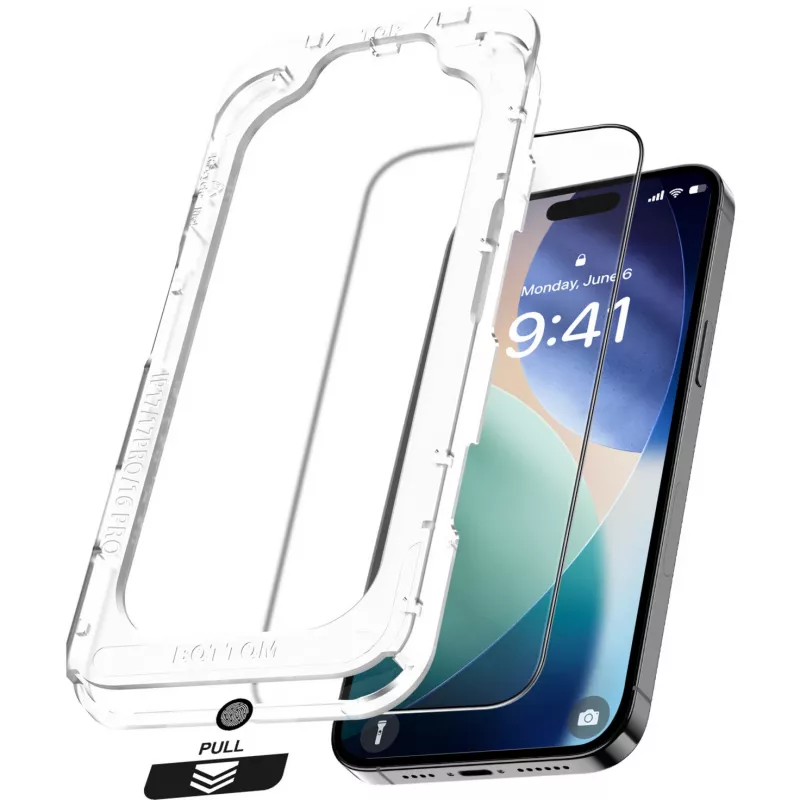 Ekraani kaitseklaas Nevox NEVOGLASS 3D iPhone Air 6,6-tollisele EASY APP-ga