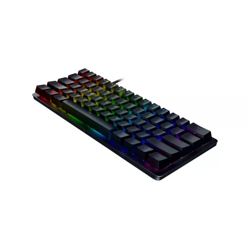 Razer Huntsman Mini 60% mänguklaviatuur Opto-Mechanical Purple Switch RGB LED valgus NORD juhtmega